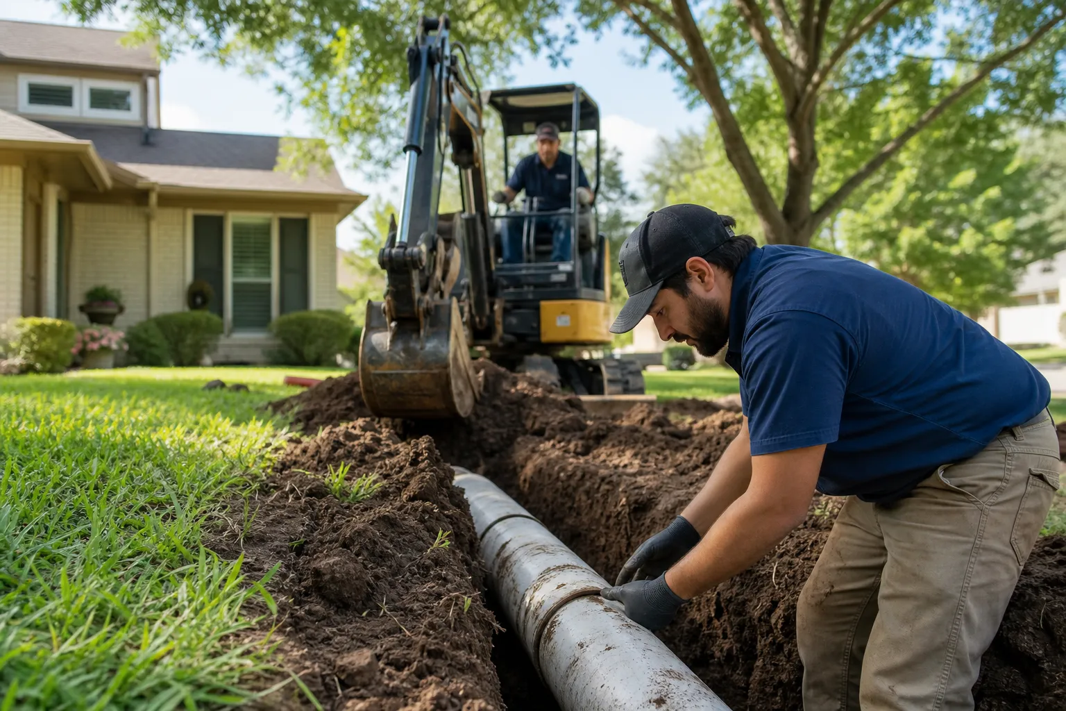 Sewer line replacement
