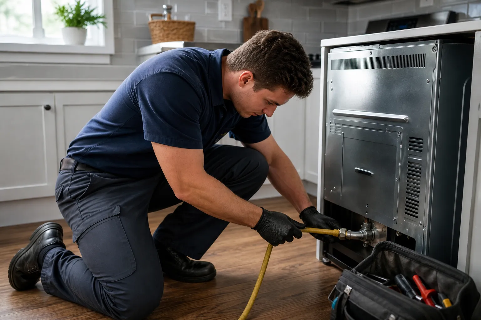 Appliance not receiving gas