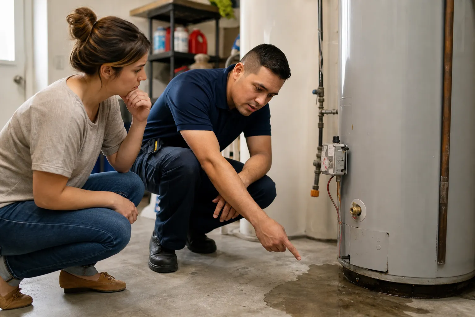 Stop a leaking water heater early