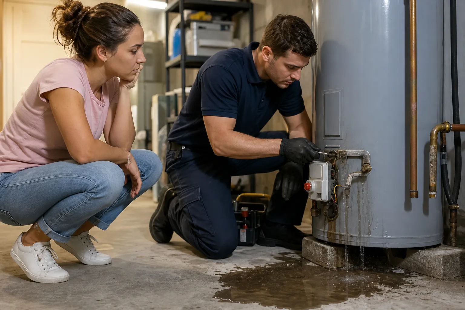 Water heater leaking