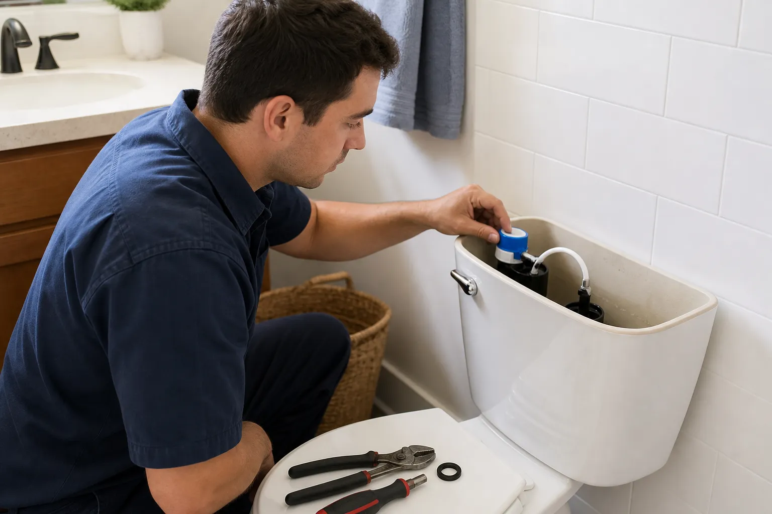 Stop the constant toilet running