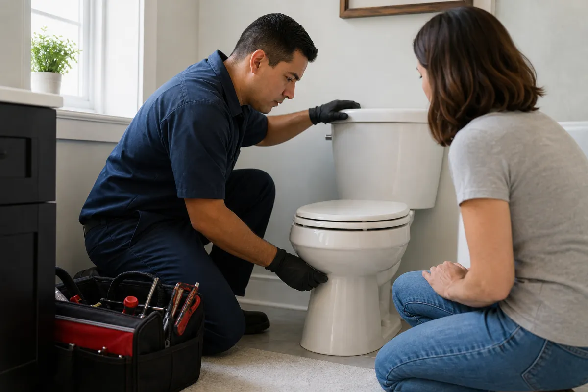When toilets stop working at home