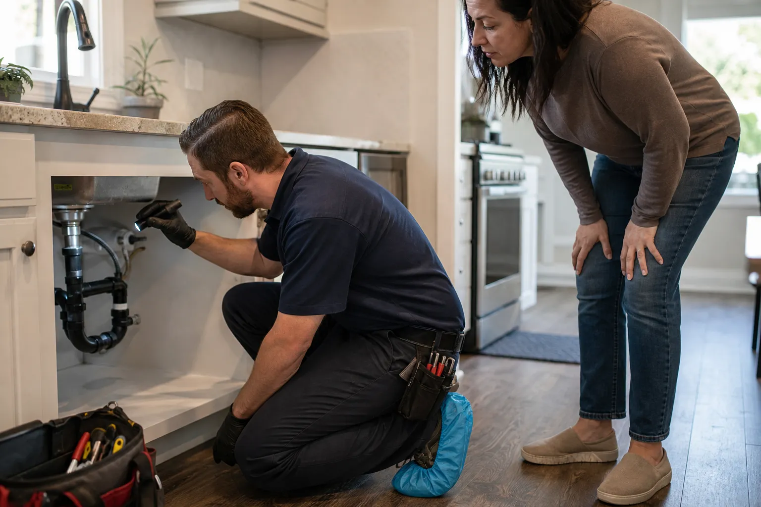 Find the source of sewage odor