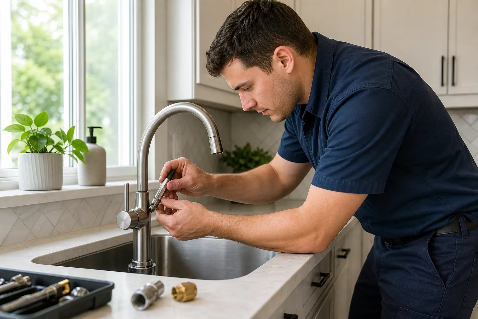 Faucet installation