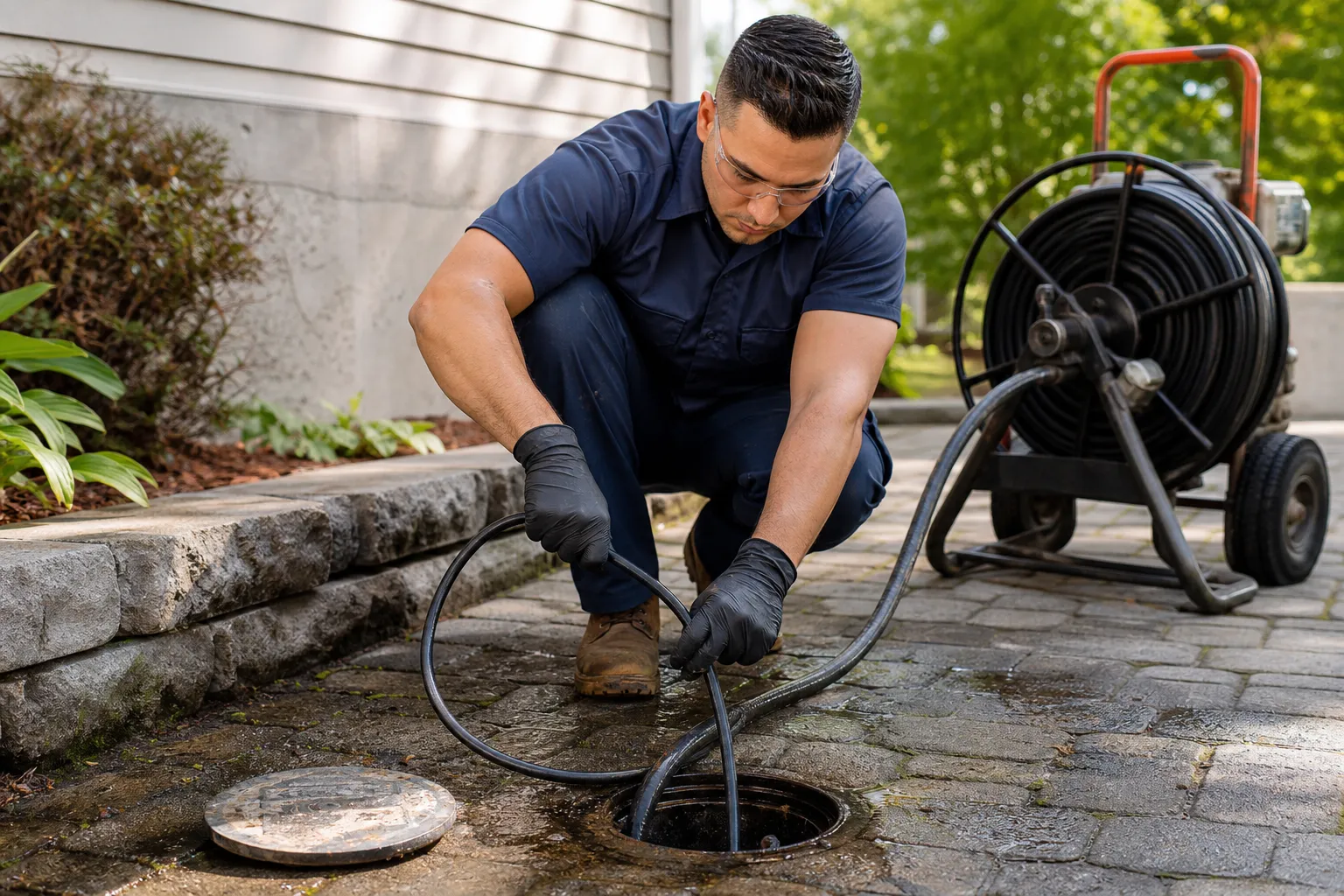 Clear heavy drain buildup fast
