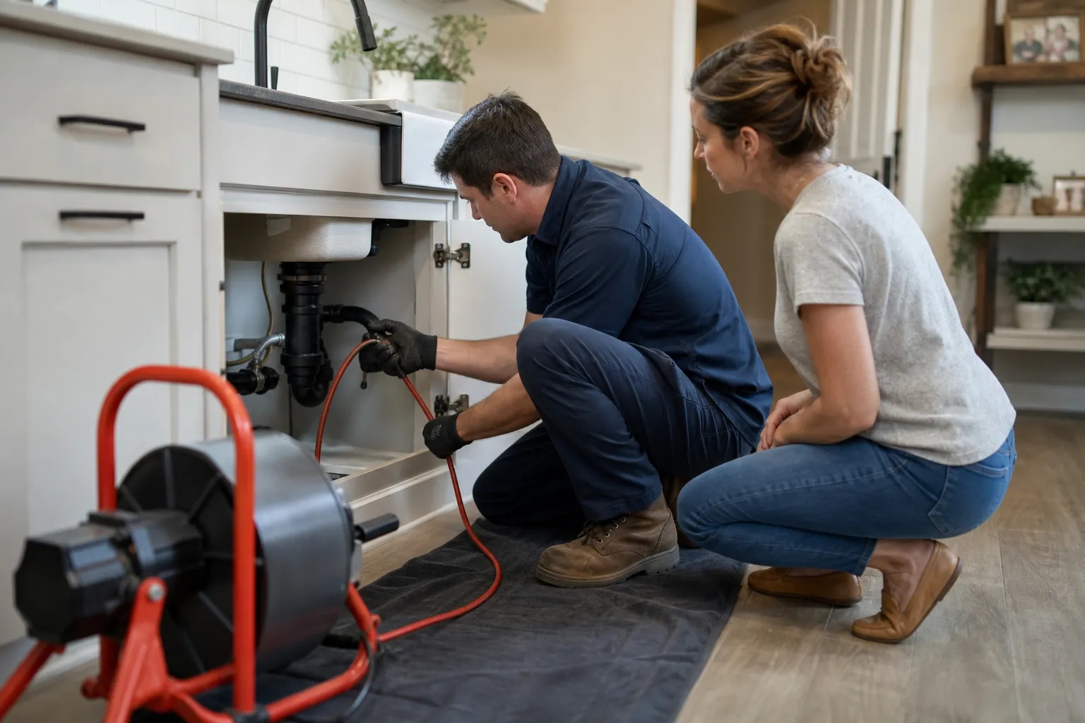 Clear the main line, restore the home