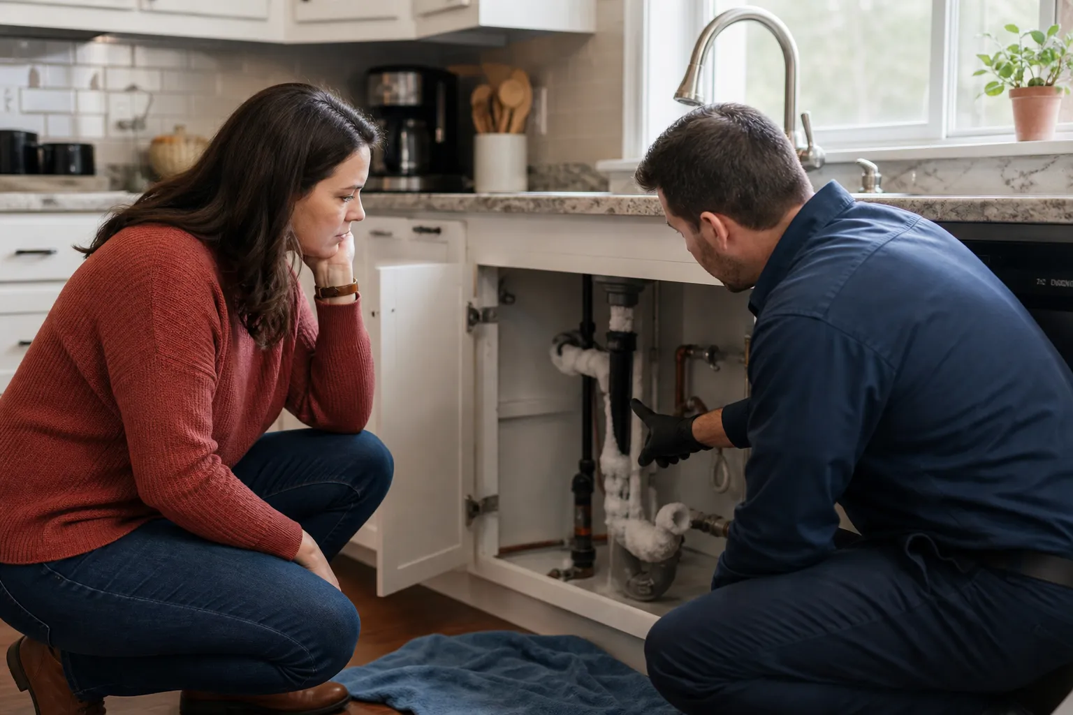 Frozen pipe help that restores flow