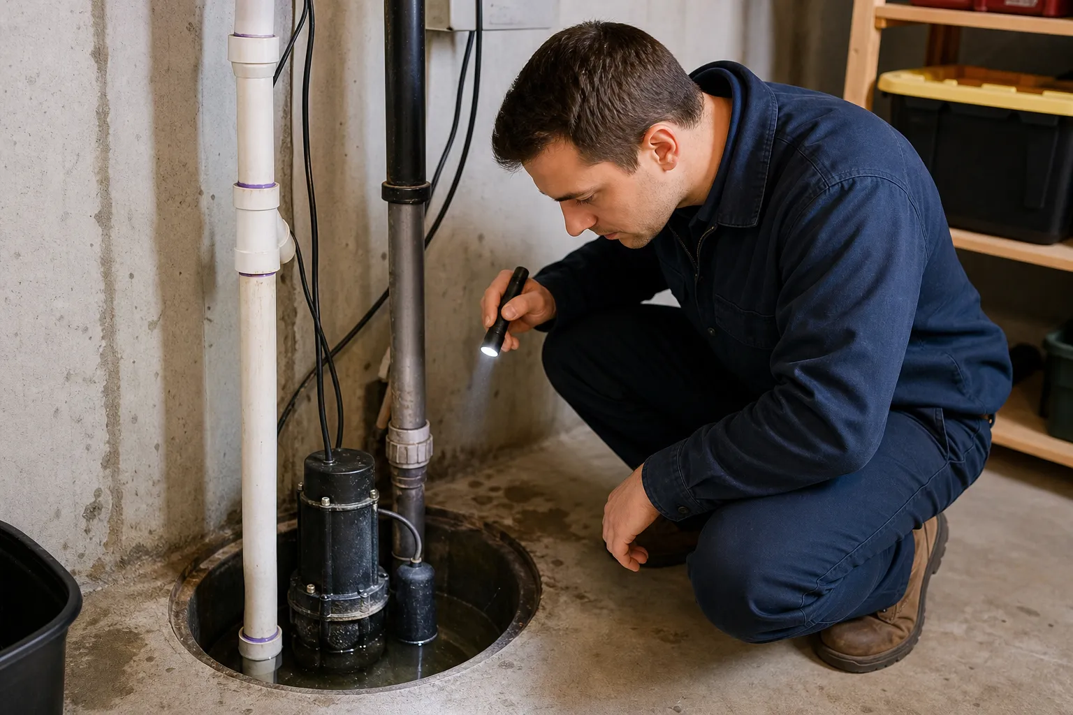 Fast help for sump pump trouble