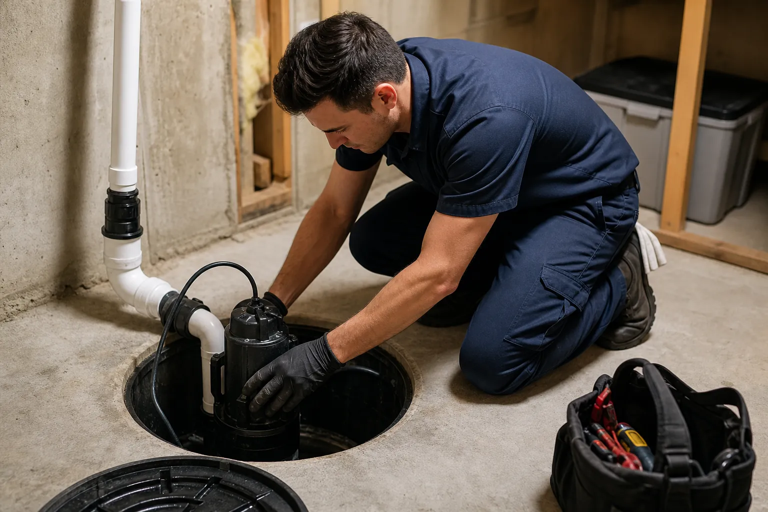 Replace a failing sump pump