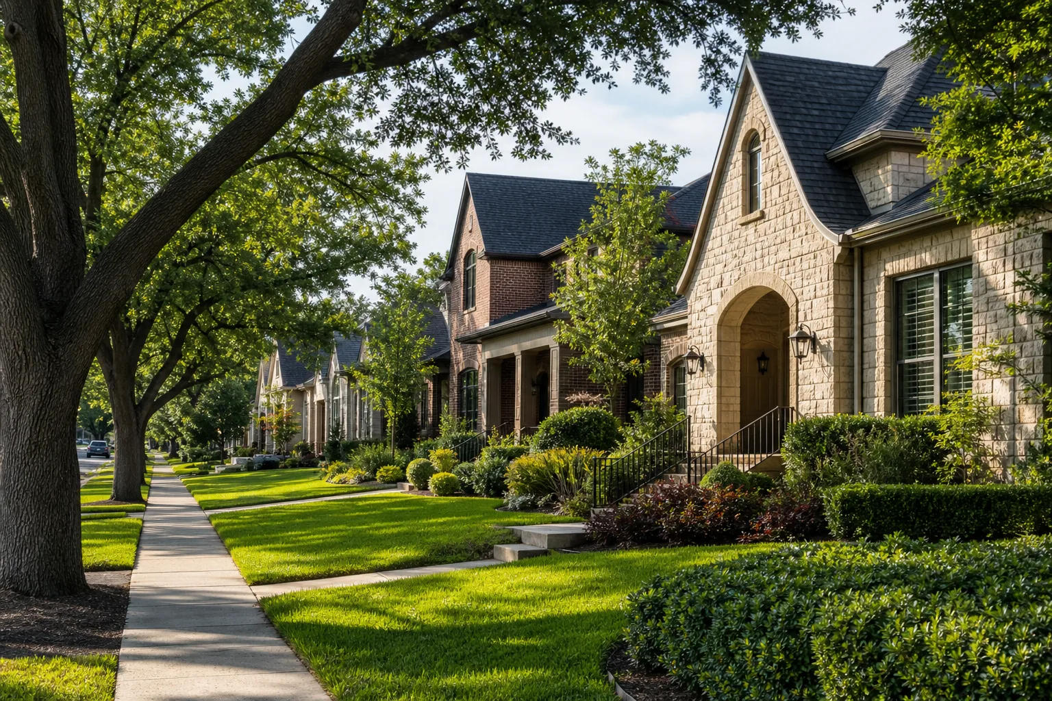 Residential neighborhood in our service area