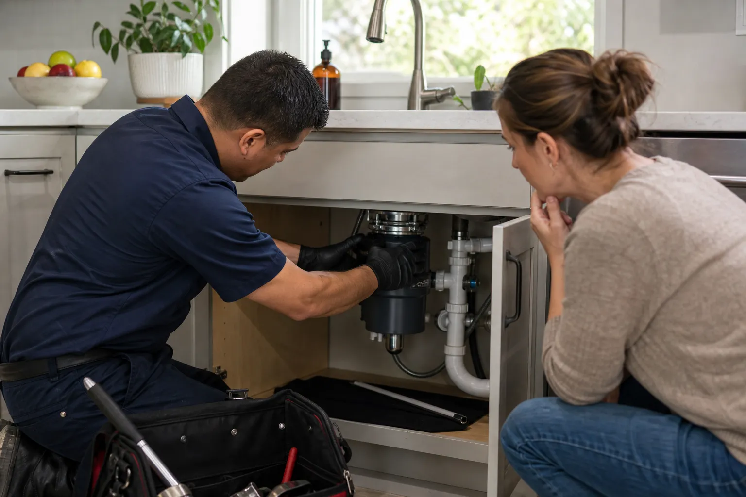 Fast help for a stuck disposal