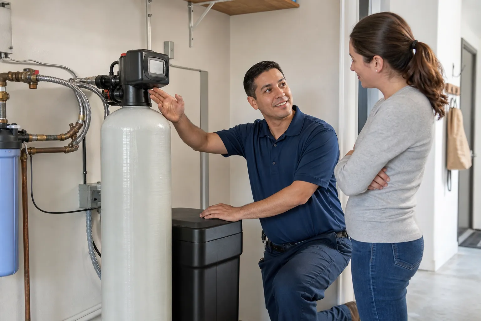 Water softener installation