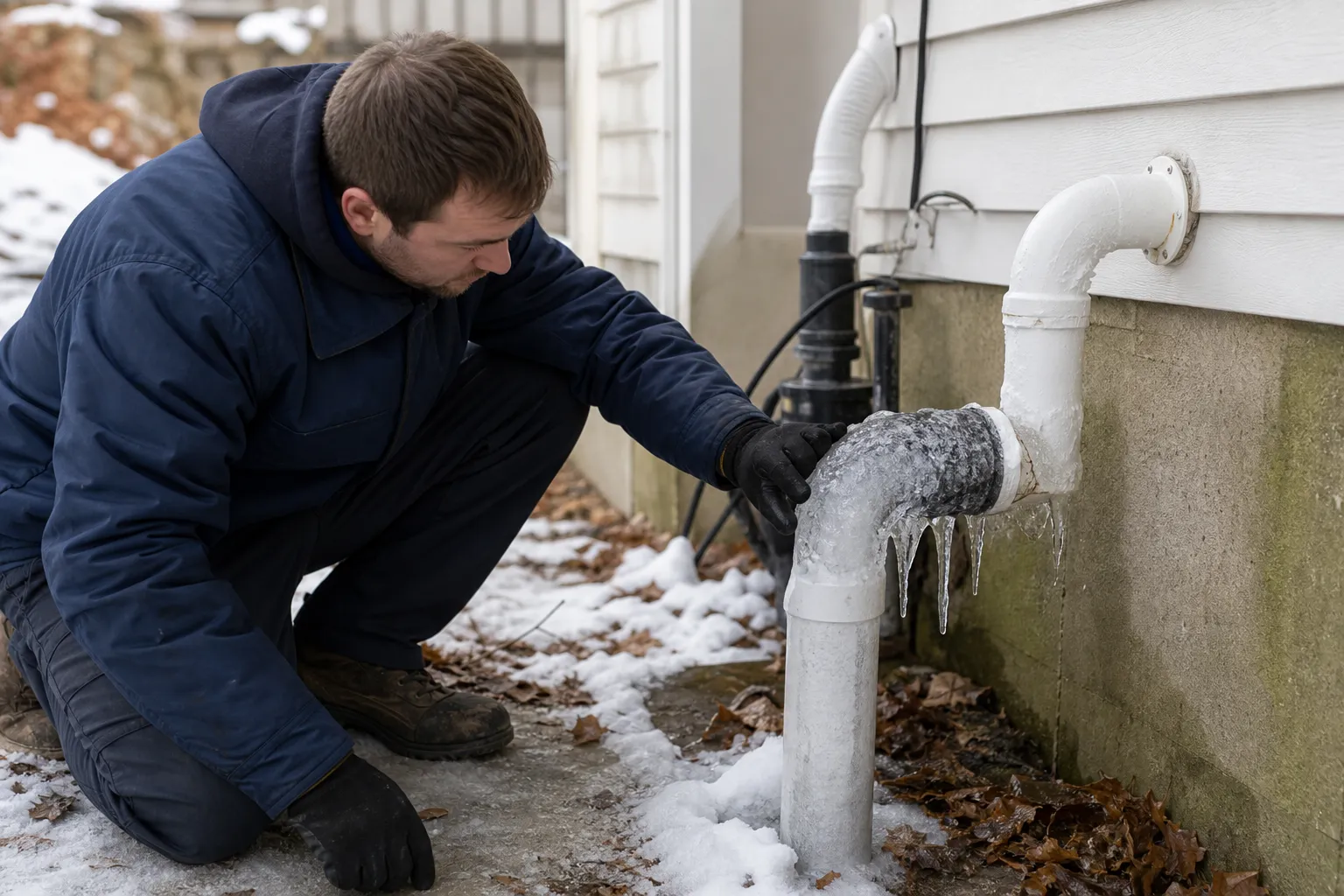 Stop a frozen discharge line from backing up your sump pump