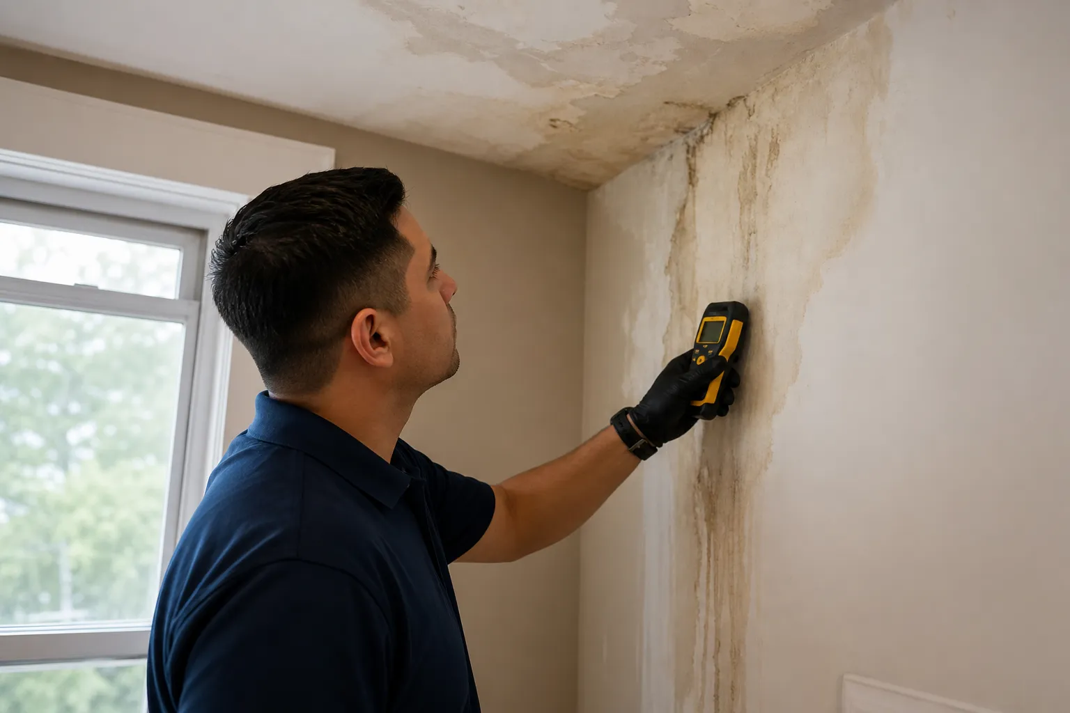 Damp drywall