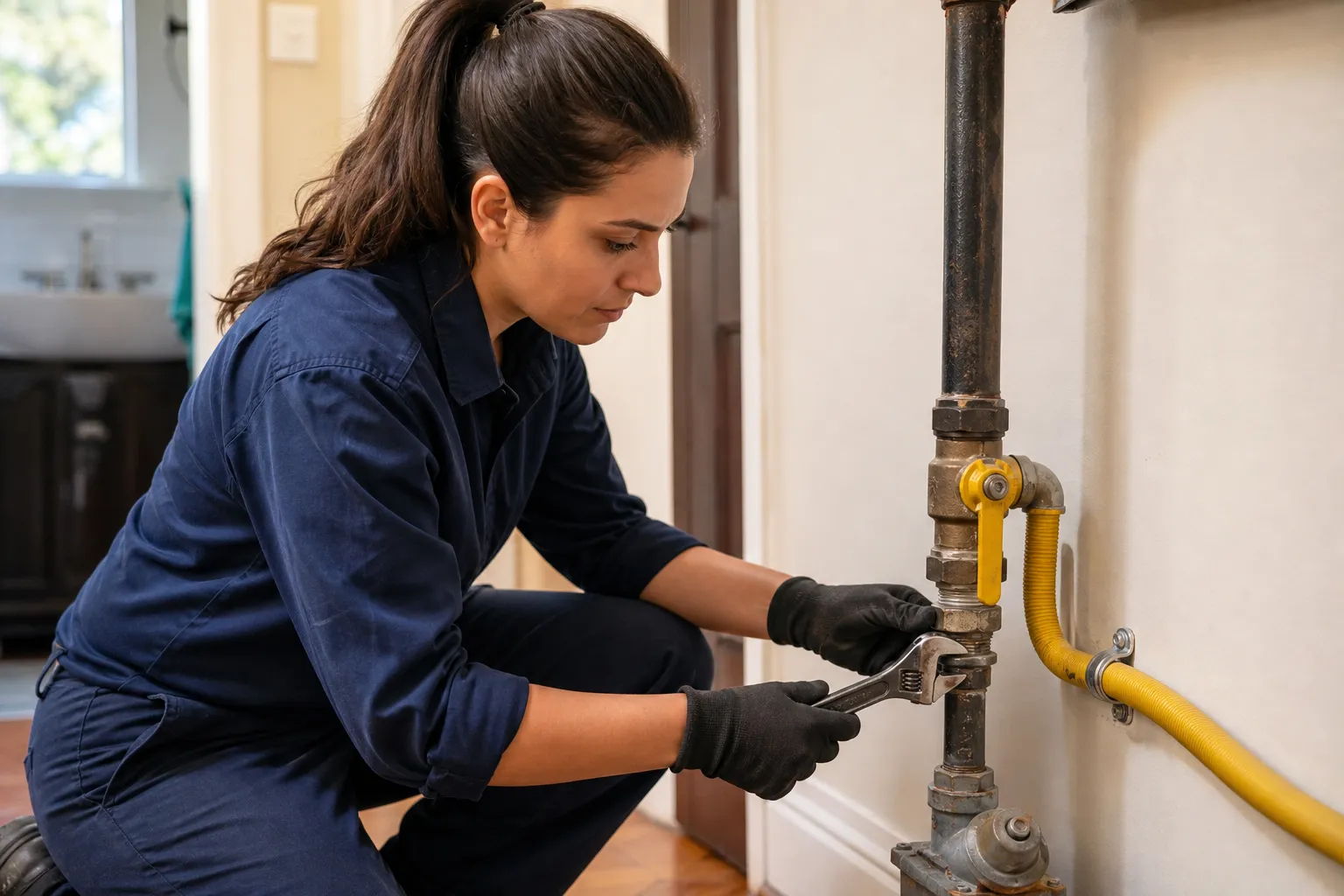 Help for a damaged gas line