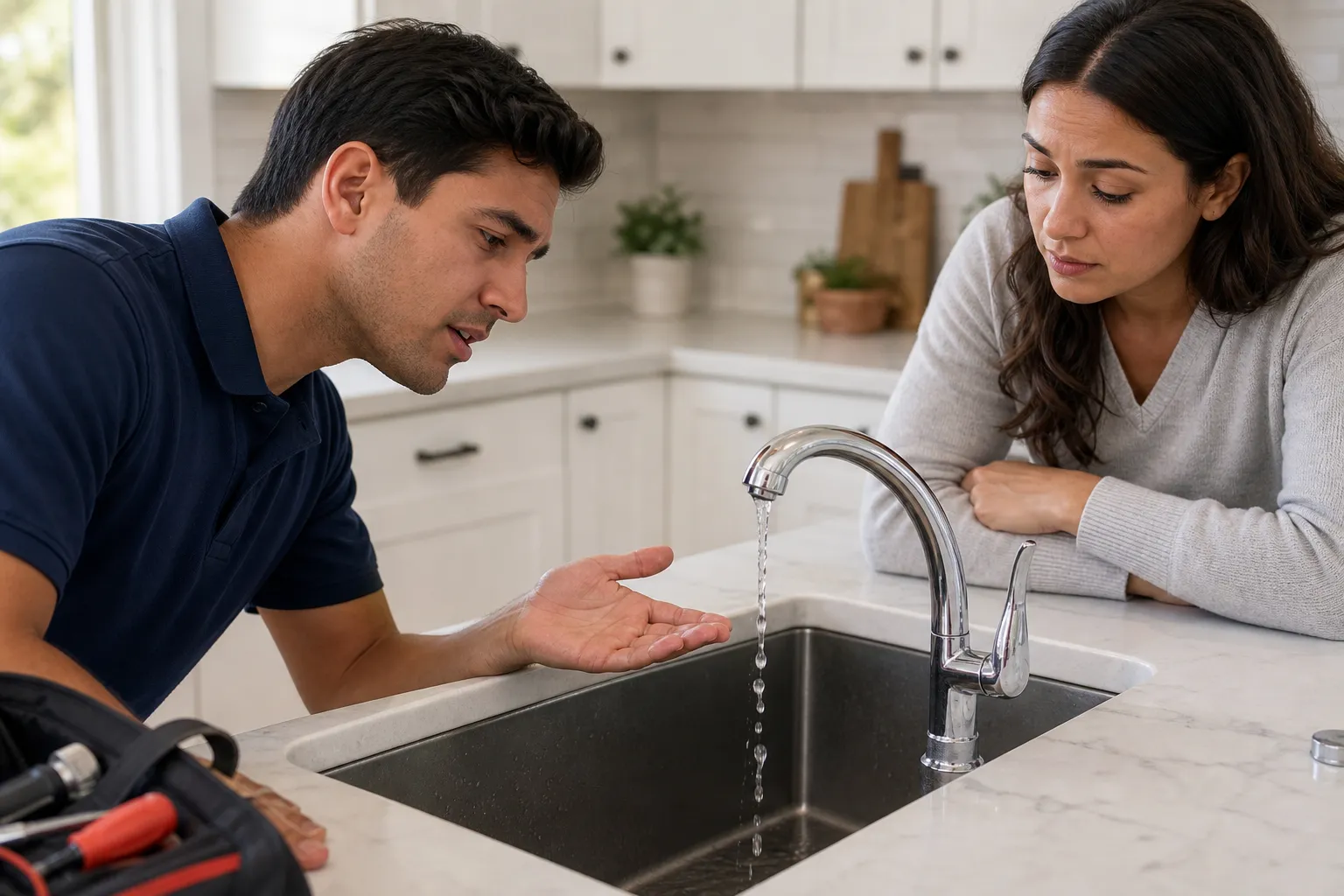 Low faucet pressure